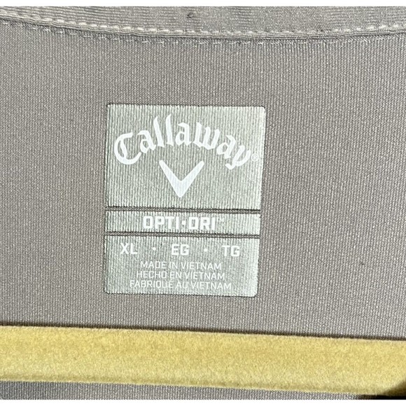 Callaway Polo Shirt Mens XL Gray‎ Opti Dri Short Sleeve Performance Golf Casual - Picture 4 of 9